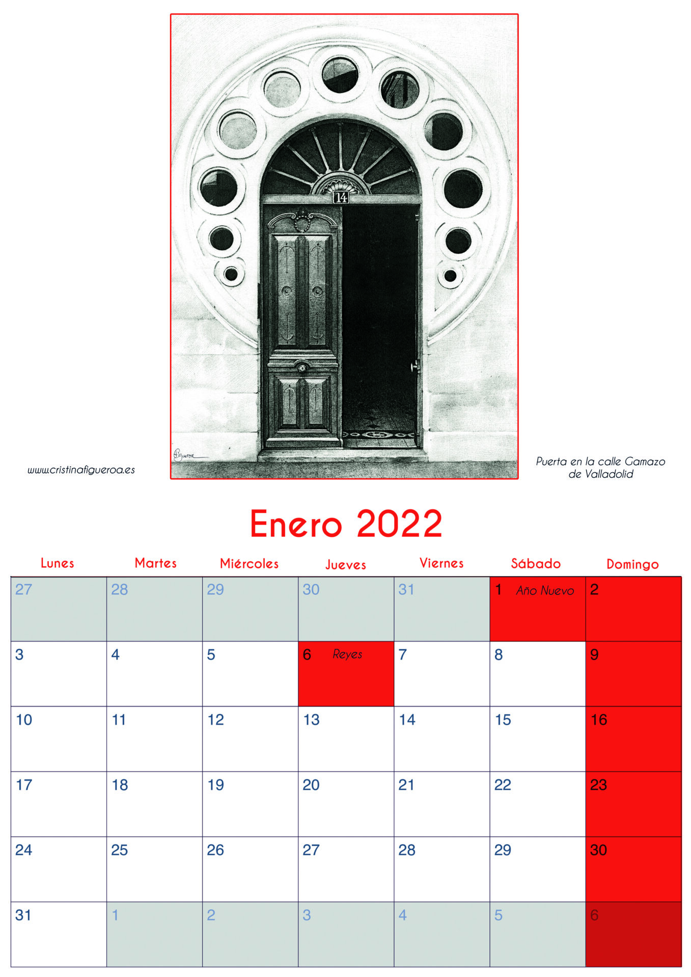 En este momento estás viendo Calendario enero 2022
